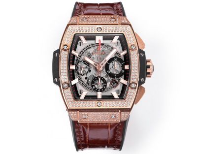 Hublot Big Bang Rose Gold Mens Watch SPIRIT OF BIG BANG Gold Resin with diamond diameter 45mm Watch